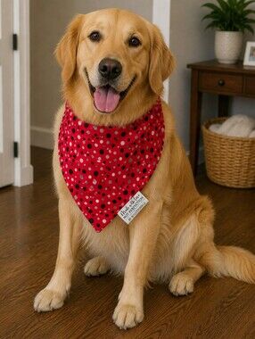 Red Polka Dot Bandana